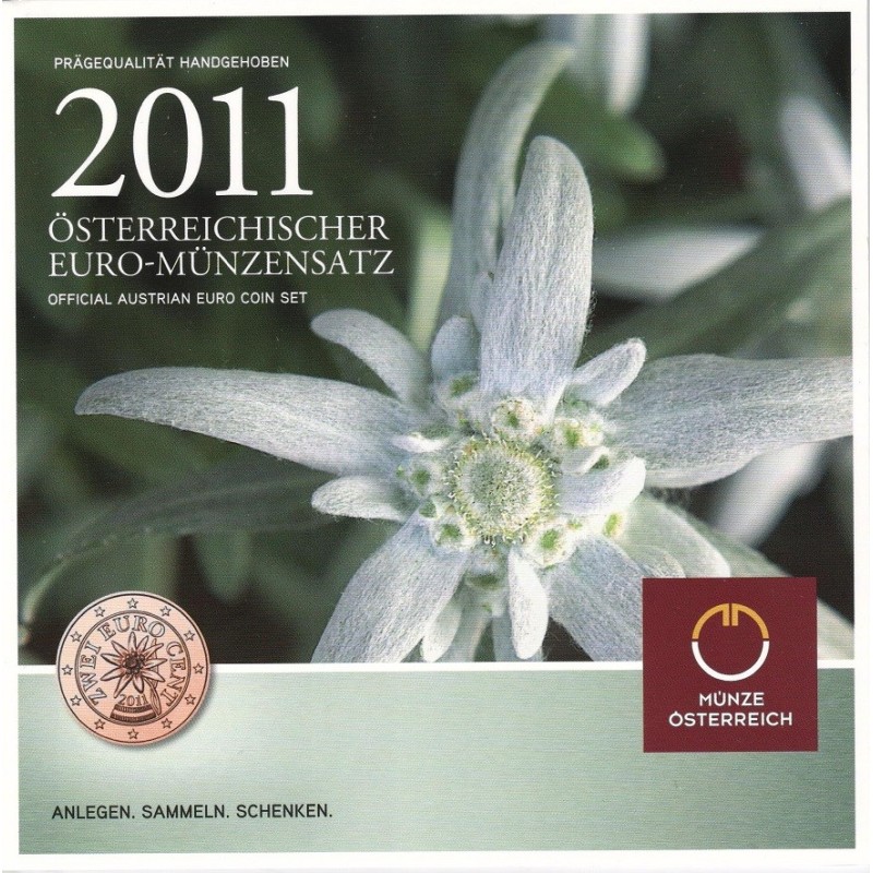 Sada oběžných mincí Rakousko 2011