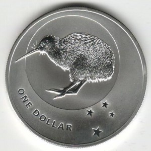 Stříbrná investiční mince Kiwi 2010 - 1 Oz 