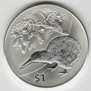 Stříbrná investiční mince Kiwi 2012 - 1 Oz 
