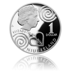 2014 - Stříbrná mince 1 NZD Eva Samková - Proof 