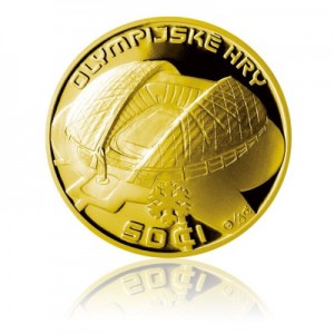 2014 - Stříbrná pozlacená medaile ZOH Soči 2014