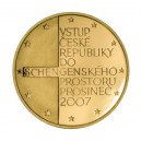 2008 - Zlatá medaile Vstup do schengenského prostoru, Au 1/4 Oz