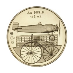 2008 - Zlatá medaile Národní technické muzeum, Au 1/2 Oz