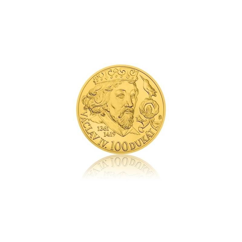 2014 - Zlatá investiční mince 250 NZD 100dukát Václava IV.