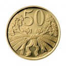 2006 - Zlatá medaile 50 haléřů z roku 1921, Au 1/4 Oz