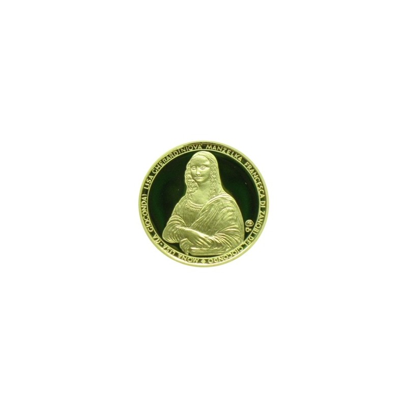 2002 - Zlatá medaile Leonardo da Vinci a Mona Lisa, Au 1/4 Oz