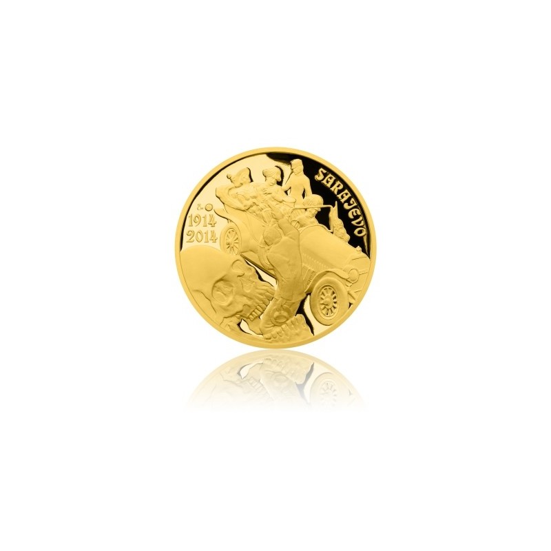 2014 - Zlatá medaile Dějiny válečnictví - Atentát v Sarajevu - Au 1 Oz
