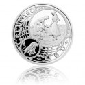 2014 - Stříbrná uncová medaile Staroměstský orloj - Lev