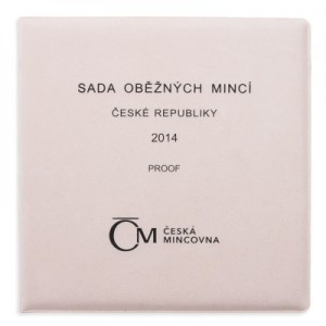 Sada oběžných mincí České republiky 2014 - Proof /semišový obal/