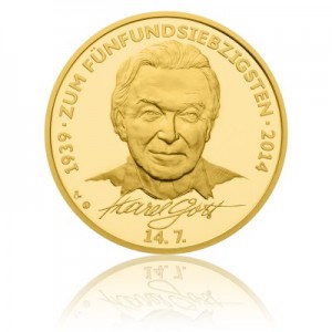 2014 - Zlatá medaile Karel Gott - Au 1 Oz - německá verze