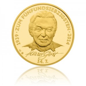 2014 - Zlatá medaile Karel Gott - Au 1 Oz - německá verze