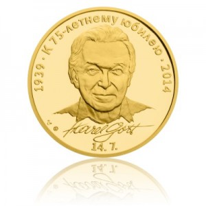 2014 - Zlatá medaile Karel Gott - Au 1 Oz - ruská verze