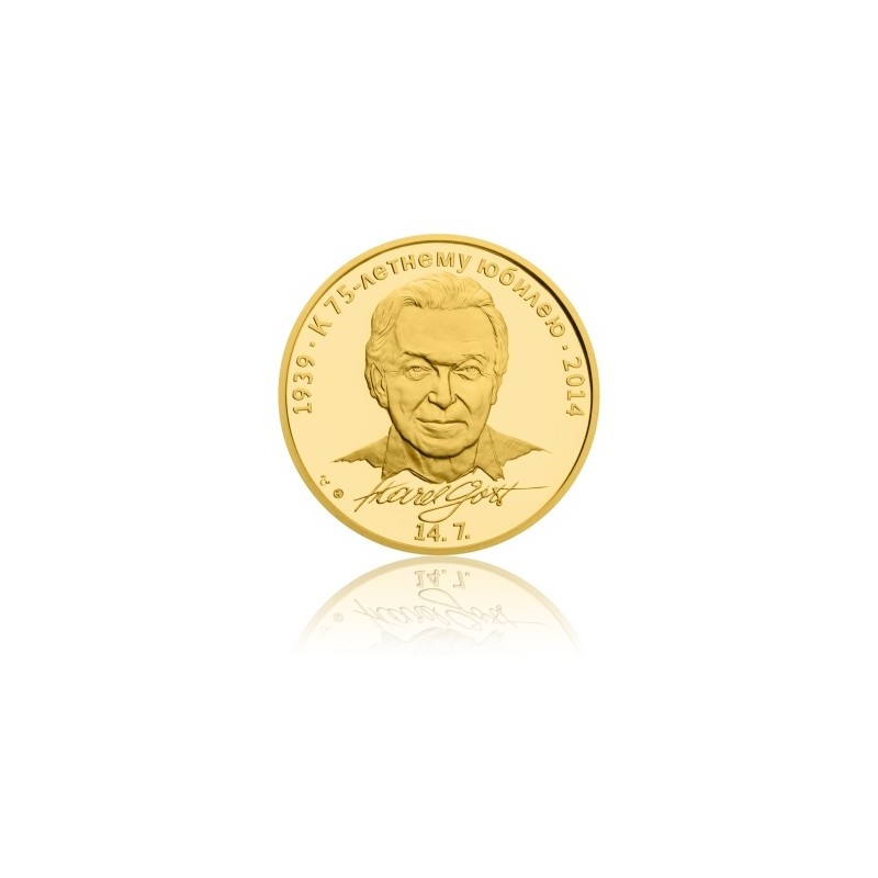 2014 - Zlatá medaile Karel Gott - Au 1 Oz - ruská verze