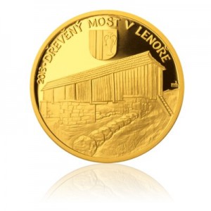 2013 - Most v Lenoře - zlatá mince z cyklu Mosty České republiky, Proof 