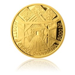 2013 - Most v Lenoře - zlatá mince z cyklu Mosty České republiky, Proof 