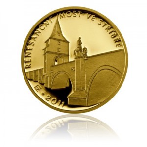 2011 - Most ve Stříbře - zlatá mince z cyklu Mosty České republiky, Proof