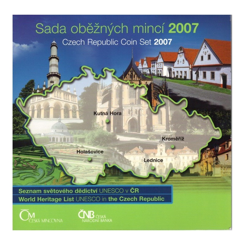 Sada oběžných mincí České republiky 2007 - UNESC0
