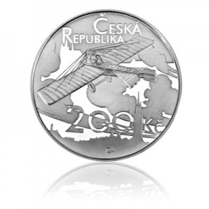 2011 - Stříbrná mince První dálkový let Jana Kašpara, b.k. 