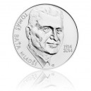 Stříbrná mince Tomáš Baťa ml., b.k. 