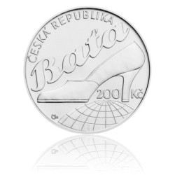 Stříbrná mince Tomáš Baťa ml., b.k. 