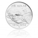 2014 - Stříbrná mince Jiří Kolář, b.k. 
