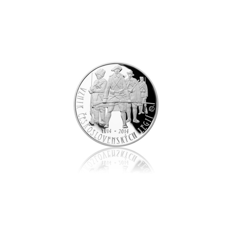 Stříbrná mince Založení československých legií, Proof