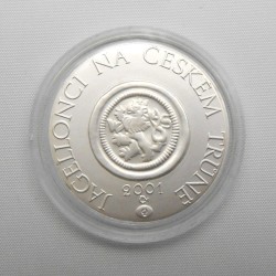 2001 - Stříbrná medaile Replika Tlustého bílého penízu Vl. Jagellonského