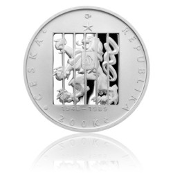 2014 - Sada české a lucemburské stříbrné pamětní mince 700. výročí sňatku Jana Lucemburského s Eliškou Přemyslovnou, Proof