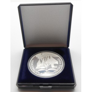 Stříbrná pamětní mince Slovenský kras 2005, Proof