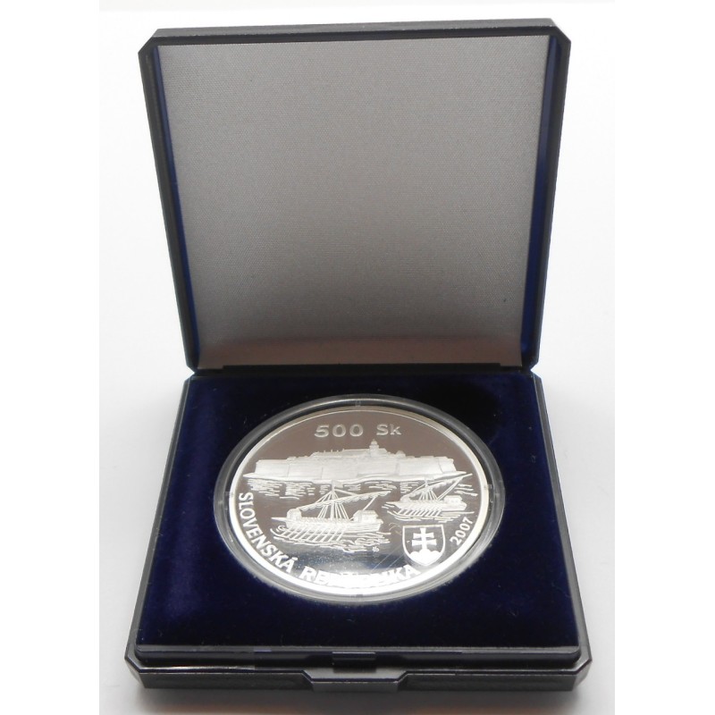 Stříbrná pamětní mince Pevnost Komárno 2007, Proof