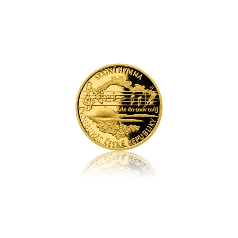 2015 - Dvoudukát České republiky 2015 - Státní hymna - Au 1/4 Oz