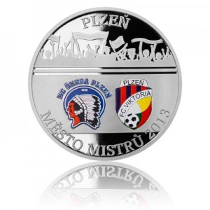 2013 - Stříbrná medaile Plzeň město mistrů - kolorováno