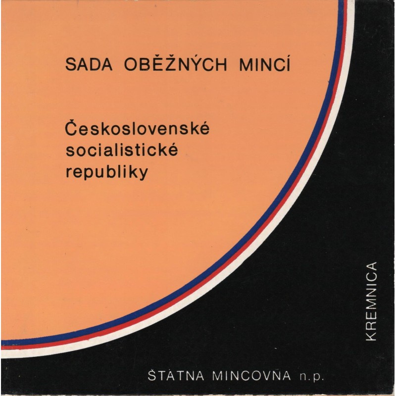 Sada oběžných mincí ČSSR 1988