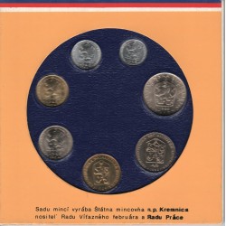 Sada oběžných mincí ČSSR 1988