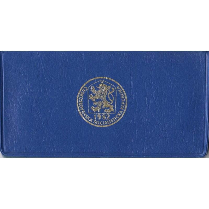 Sada oběžných mincí ČSSR 1982 /modrý PVC obal/