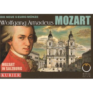 5 Euro Rakousko - W. A. Mozart