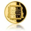 2015 - Zlatá medaile České Budějovice - číslováno - Au 1/2 Oz