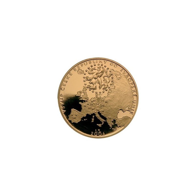 2004 - Zlatá medaile Vstup ČR do EU, Au 1 Oz
