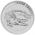 Stříbrná investiční mince Krokodýl mořský 2014 - 1 Oz 