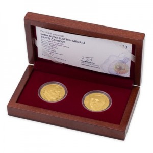 2015 - Sada dvou zlatých medailí Bratři Čapkové