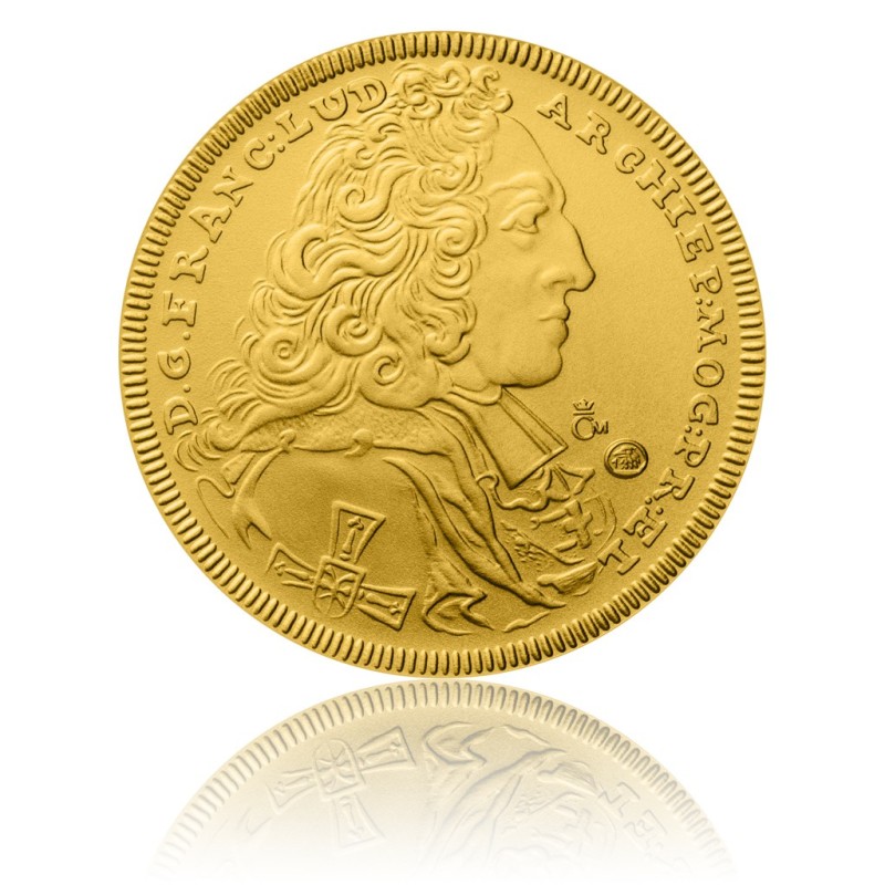 2015 - Zlatá medaile Replika dukátu Franze Ludwiga von Pfalz-Neuburg 