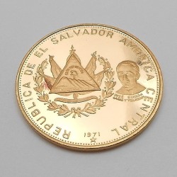 Zlatá mince Salvador 100 Colones 1971