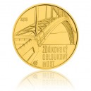 Žďákovský most - zlatá mince z cyklu Mosty České republiky, b.k. - emise květen 2015 - orientační cena