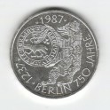 Stříbrná pamětní mince Berlín, b.k., rok 1987