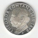 Stříbrná pamětní mince Theodor Fontane, b.k., rok 1969