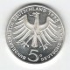 Stříbrná pamětní mince Albert Schweitzer, b.k., rok 1975