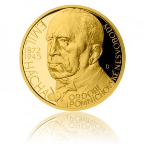 2015 - Zlatý dukát Českoslovenští prezidenti - Emil Hácha