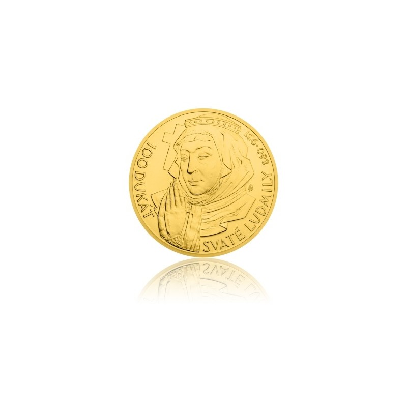 2015 - Zlatá investiční mince 500 NZD 100dukát svaté Ludmily