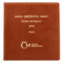Sada oběžných mincí České republiky 2015 - Proof /semišový obal/
