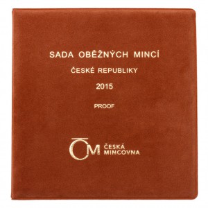 Sada oběžných mincí České republiky 2015 - Proof /semišový obal/